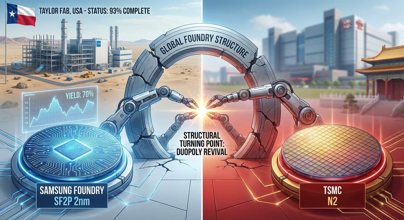 Samsung SF2P 70%歩留まり到達 × Taylor工場93%完成──「Samsung不振」という通説が崩れる瞬間